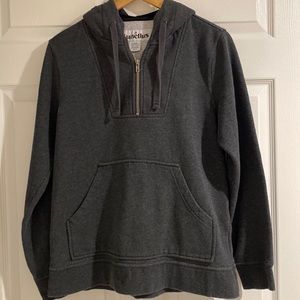 Nordstrom Tunellus quarter zip hoodie size medium in gray